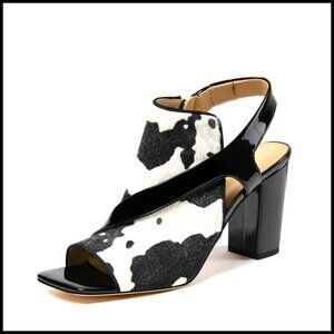 Chunky Heel Pumps Strappy Sandals Square Toe Dress Shoes Elegant Party Wear